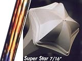 Star Line Watercolor Super Star Twirling Baton - Thicker 7/16 Inch Shaft