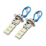 2pcs H3 12-SMD PX26d 12V LED Fog Light or DRL bulbs Amber Yellow by EZ Motoring