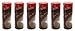 6 Packs KIWI Express One Shine All-in-One Polish & Applicator Brown