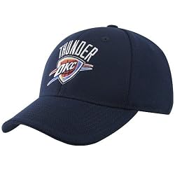 adidas Oklahoma City Thunder Navy Blue Primary Logo Flex Fit Hat