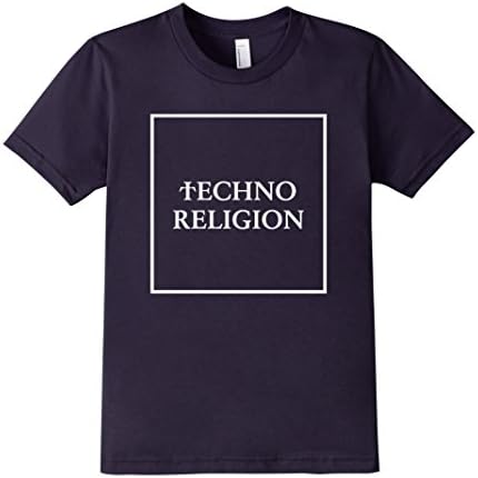 Kids Techno Religion tshirt 12 Navy