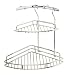 Kimco Rail-way Double Corner Shelf, Chrome