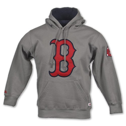 DYNASTY APPAREL INDUSTRIES Dynasty Boston Red Sox MLB Men's Fleece Hooded Sweatshirt, Grey