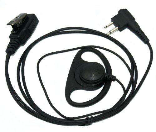 SECUDA High Quality D Earpiece Headset Mic For Motorola Radios Walkie Talkie 2 Pin Jack