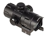 UTG DS3840 4-Inch ITA Red/Green Dot Sight with 2 QD Mounts and Flip-open Lens Caps