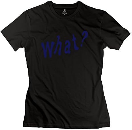 LEAI Women's What T-shirt M Black