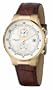 Kenneth Cole Men's KC1345 Reaction Gold-Tone Brown Leather Watch