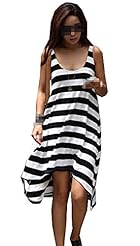 Cotton Elasticized   Waistline Stretchy Mini Dress 