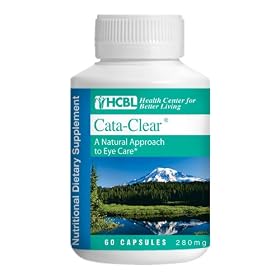 Click here to buy Cata-clear - Helps to Reduce Cataracts (60 Capsules of 280 Mg) by Health Center for Better Living.
