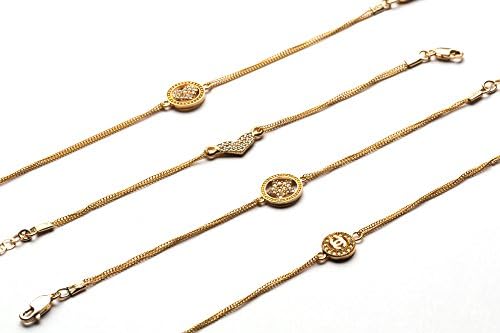 Goldfilled bracelet with a "hamsa" or star or "chanel" or heart or other. Brand new.