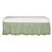 Tadpoles Gingham Crib Skirt - Sage