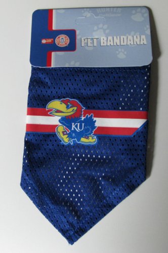Kansas University Jayhawks Pet Dog Football Jersey Bandana S/M