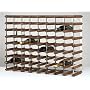 Rta 0160 Wine Rack Dark Wood/Metal 72 Btle