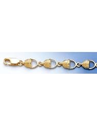 Gold Nautical Braclt Bracelet Mini Basket Link 2-D