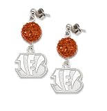 NFL Cincinnati Bengals LogoArt Ovation Earrings