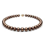 416U4MK8frL. SL160  Chocolate Tahitian Necklace   10 12mm, 16 Inches, AA+ Quality