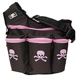 Diaper Dude Skull & Cross Bones - Brown/Pink