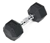 j/fit 20lb Rubber Hex Dumbbell (Single)