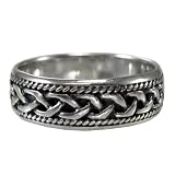 Woven Celtic Knot Ring Band for men or women sz 4-15