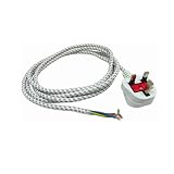 First4Spares 2.5 Metre Length Iron/Steam Iron LEAD CABLE FLEX CORD With Fitted 13 Amp Moulded PLUG Kitchen & Housewares