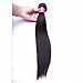 DFX Hair Silky Straight Human Hair Bundles Virgin Brazilian Straight Hair Weave Bundles Natural Black Color … (16IN, Straight one Bundle)
