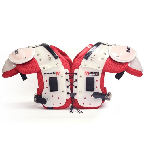 MARK IV football shoulder pad pro, size S, scarlet 