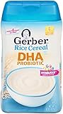 Gerber DHA and Probiotic Rice Baby Cereal, 8 Ounce (Pack of 6)