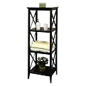 X-Frame Bathroom Espresso Towel Tower Shelf - Espresso