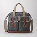 Region Top Zip Work Bag Color: DARK GREEN