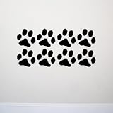 PAW PRINTS 6 x 6 Wall Room Decal Sticker Pets Dogs Cats | Color: Midnight Black PAW PRINTS 6 x 6 Wall Room Decal Sticker Pets Dogs Cats | Color: Midnight Black