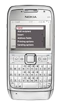 Nokia E71 white steel (UMTS, WLAN, A-GPS, Bluetooth, Nokia Maps, 3,2 MP) Smartphone