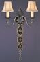 Fine Art Lamps Avignon 136550 2-LT 120w (29"H x 18"W) Torchiere Lighting Ivory and Ebony