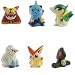 Pokémon - Bandai - Noir et Blanc - Set de 6 Figurines - Set N3 - Lianaja, Darumacho, Tutafeh, Matel