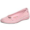 Grasshoppers Women's Demi Eyelet Flat,Pink,6.5 M