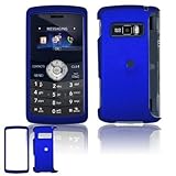 IMAGE OF Blue Rubberized Snap-On Cover Hard Case Cell Phone Protector for LG enV3 VX9200