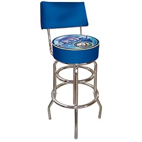 Trademark Retro United States Navy Padded Bar Stool with Back by Trademark Global