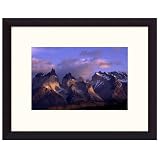 Andes Mountains Chile Framed Art Print - Black (SP18405)