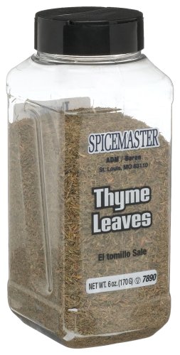 Spicemaster Thyme Leaves, 6-Ounce Canisters (Pack of 6)