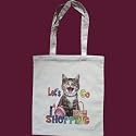 Lets go shopping Print Shoulder Tote Bag