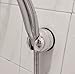 Genexice Chrome Shower Head Holder with Rotate & Lock Power Gel Suction Cup