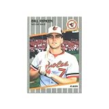 1989 Fleer Error #616A Bill Ripken - Baltimore Orioles (Obsenity Written on Bat Knob)(Baseball Cards)