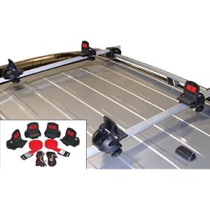 Malone Big Foot Pro Universal Car Rack Canoe Carrier with Bow and Stern Lines by