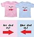 Twin Boy/Girl Gift Set, Sizes 12-18 mo thru 4T (Includes 2 t-shirts)