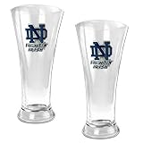 Notre Dame Fighting Irish 2-Piece 19oz Pilsner Glass Set