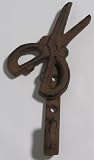 Majestic Rustic Cast Iron Scissors Single Hook