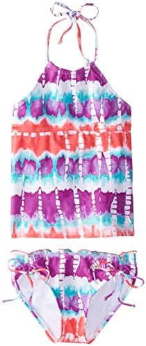 adidas Performance Big Girls' Rainbow Connection Tankini Swimsuit, Multi, 12