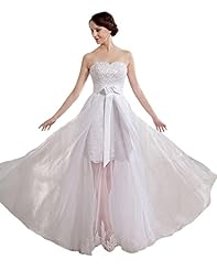 Strapless Satin/Tulle Sweetheart Beaded Applique Mini Dress 