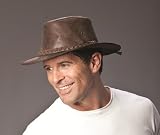 New Mens Ladies Cracked Leather Australian Outback Bush Cowboy Style Summer Sun Or Winter Fashion Hat