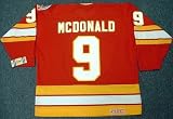 LANNY MCDONALD Calgary Flames 1989 CCM Vintage Throwback Away Hockey Jersey, Large