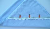 Receiving Blanket - Carrot/Blue